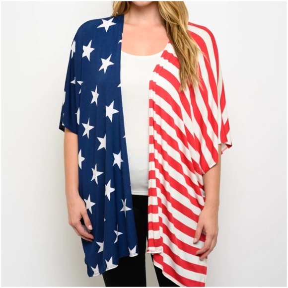 #167 American Flag Cardigan - Picture 3 of 4